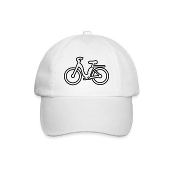 e-Bike / Pedelec - Kontur - Baseballkappe - Weiß/Weiß - Vorne