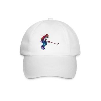 Kunsthockeysport - Baseballkappe - Weiß/Weiß - Vorne