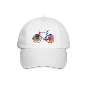 Cycling Bike sport article #cycling #sport #biking - Baseball Cap - white/white - Front
