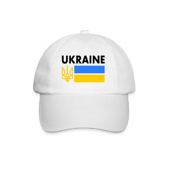 Ukraine - Baseball Cap - white/white - Front
