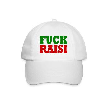 Fuck raisi - Baseballkappe - Weiß/Weiß - Vorne