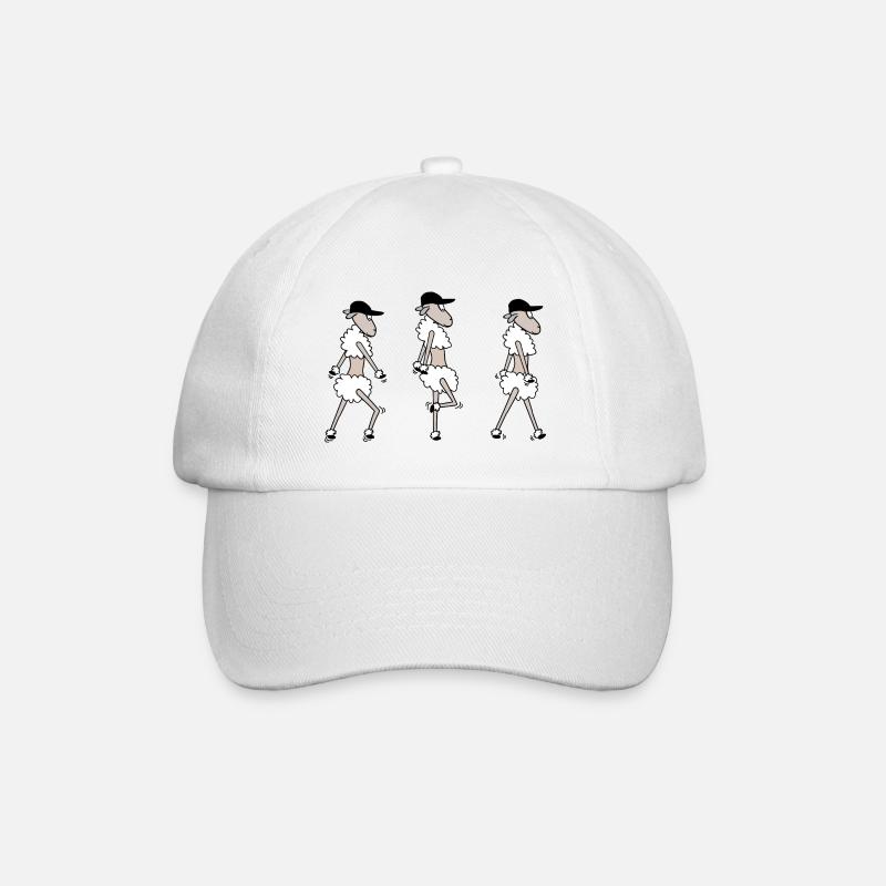 Shuffle Tanz Schaf - Baseballkappe - Weiß/Weiß