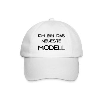 Ich bin das neueste Modell - Baseballkappe - Weiß/Weiß - Vorne