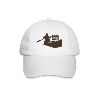 KAYAK PADDLE ROWING WATER CANOE RAFTING BOAT MOTIF - Baseball Cap - white/white - Front