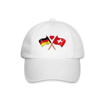 J’aime la Suisse Allemagne Flag Countries - Casquette classique - blanc/blanc - Devant