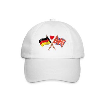 J’aime l’Angleterre Royaume-Uni Allemagne - Casquette classique - blanc/blanc - Devant