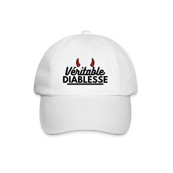 Véritable diablesse. Cadeau femme - Casquette classique - blanc/blanc - Devant