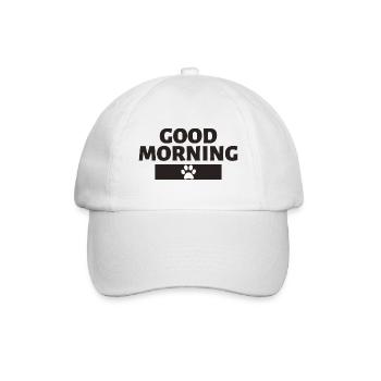 Good Morning Paw - Baseball Cap - white/white - Front