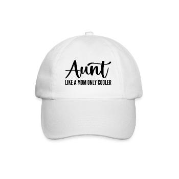 Aunt like a Mom only cooler - Mother's Day - Casquette classique - blanc/blanc - Devant