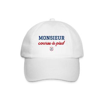 MONSIEUR course à pied - Casquette classique - blanc/blanc - Devant
