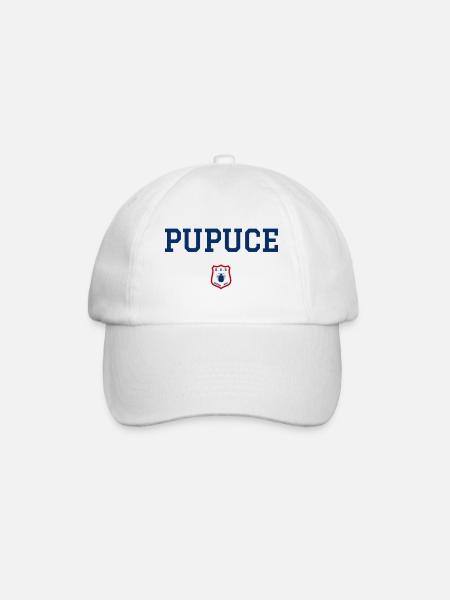 PUPUCE - Puce - Casquette classique - blanc/blanc