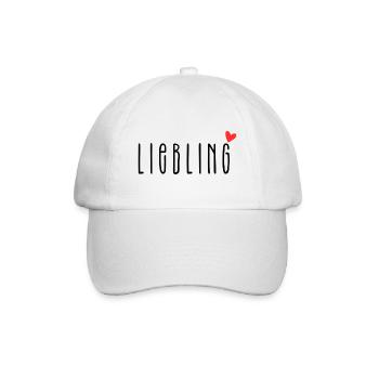 Liebling Lieblingsmensch Ich liebe dich - Baseballkappe - Weiß/Weiß - Vorne