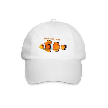 Clown Fish - Baseballkappe - Weiß/Weiß - Vorne