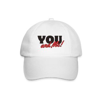 YOU & ME - Baseballkappe - Weiß/Weiß - Vorne