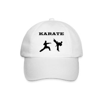 karate - Baseballkappe - Weiß/Weiß - Vorne