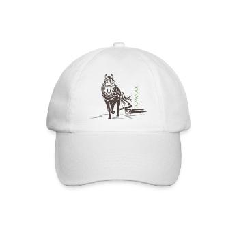 ALMVOLK Haflinger - Baseballkappe - Weiß/Weiß - Vorne