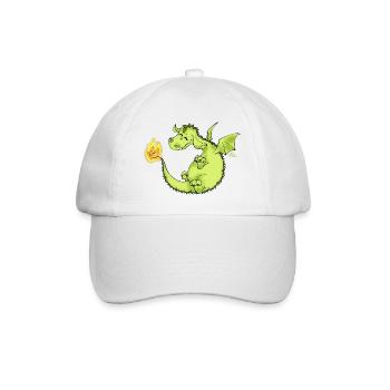 Flim Flam Funkel - Feuerdrache - Baseballkappe - Weiß/Weiß - Vorne