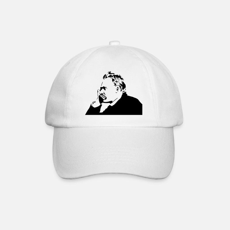 nietsche stencil - Casquette classique - blanc/blanc
