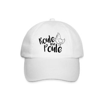 Roule ma Poule ! - Casquette classique - blanc/blanc - Devant