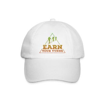 Earn your turns Tour reggae - Baseballkappe - Weiß/Weiß - Vorne