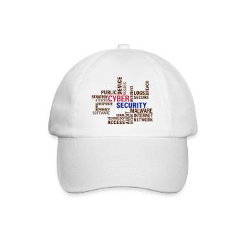 Cyber Security - Baseballkappe - Weiß/Weiß - Vorne