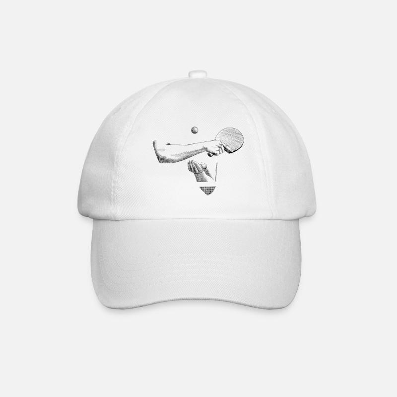 Tischtennis - Baseballkappe - Weiß/Weiß