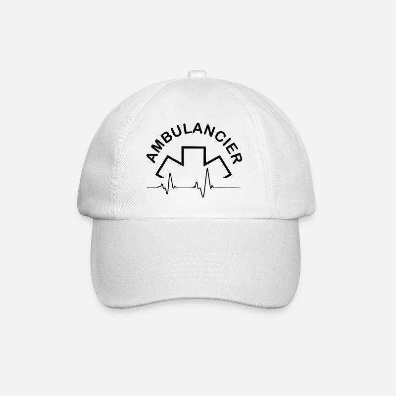 ambulancier entreprise logo - Casquette classique - blanc/blanc