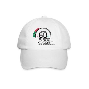 counter anniversary years 60 years - Baseball Cap - white/white - Front