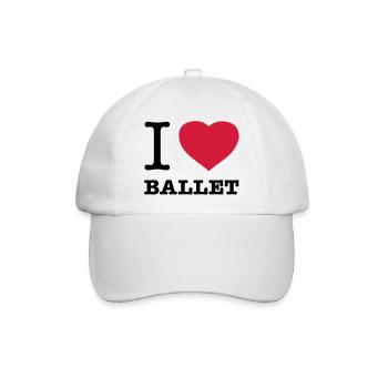 J’AIME LE BALLET Ballett - Casquette classique - blanc/blanc - Devant