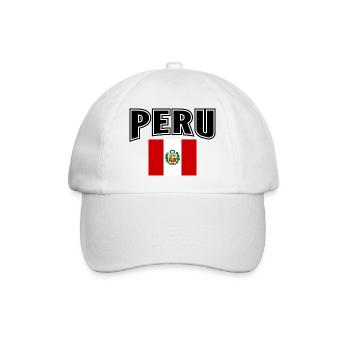 Peru - Baseballkappe - Weiß/Weiß - Vorne