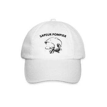 F1 firefighter helmet - Baseball Cap - white/white - Front