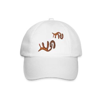 cave painting - Baseball Cap - white/white - Front