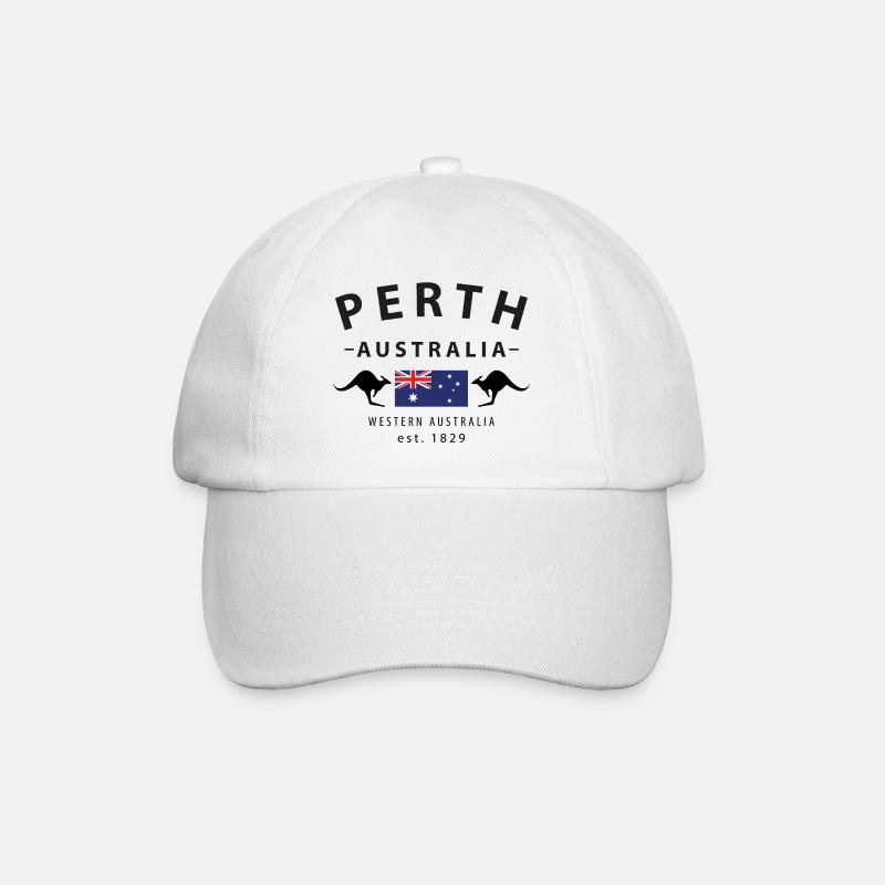 Perth - Baseballkappe - Weiß/Weiß