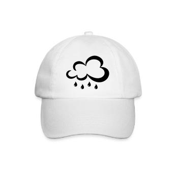 Rain cloud - Baseball Cap - white/white - Front