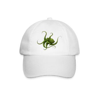 OCTOPUS mit Signatur - Baseballkappe - Weiß/Weiß - Vorne