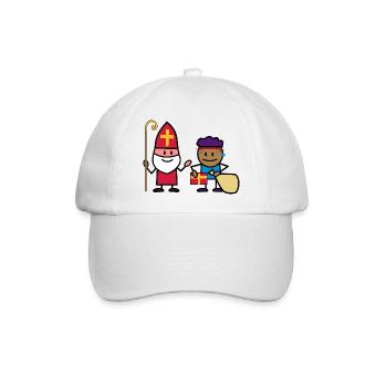 sint en piet - Baseball Cap - white/white - Front