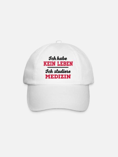 Medizin - Baseballkappe - Weiß/Weiß