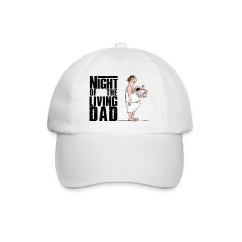 Papa de l'année: La nuit du vivant DAD - Casquette classique - blanc/blanc - Devant