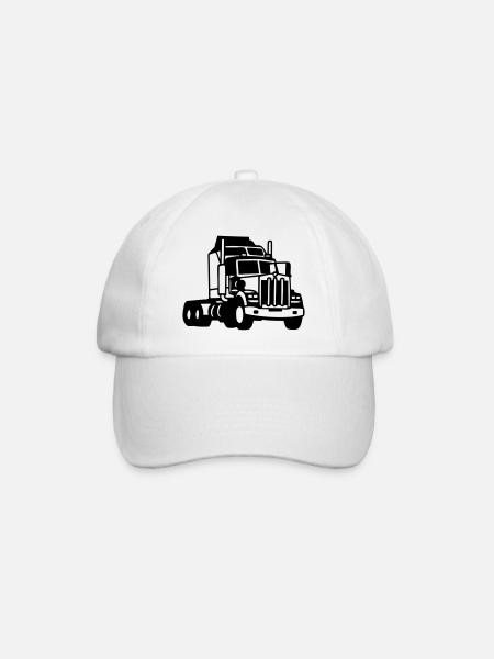 lkw - Baseballkappe - Weiß/Weiß