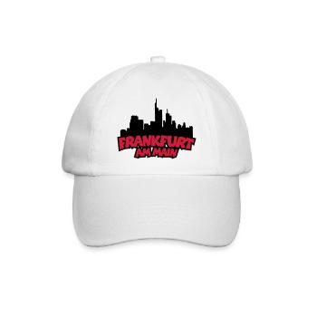 Frankfurt Skyline (Black / Red) - Baseball Cap - white/white - Front