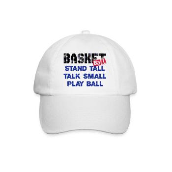 basketball 05 - Baseball Cap - white/white - Front