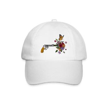 The Peace Gun - Baseball Cap - white/white - Front