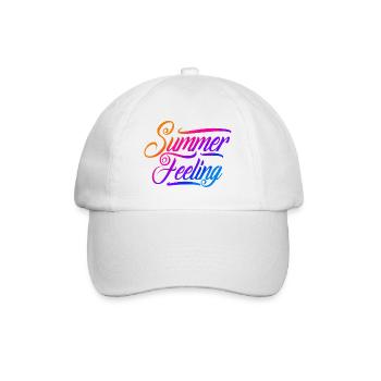 Summer feeling - Baseballkappe - Weiß/Weiß - Vorne