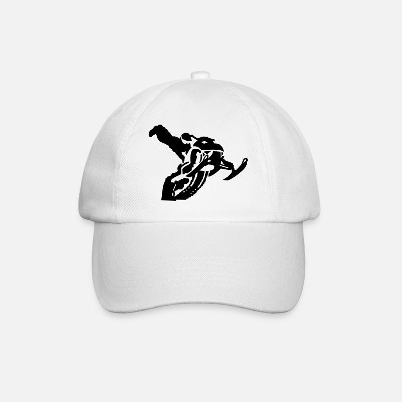 snowmobile stunt - Casquette classique - blanc/blanc