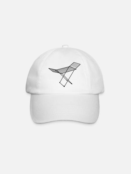 Wäscheständer_s1 - Baseballkappe - Weiß/Weiß