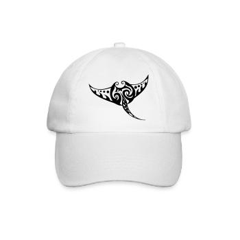 Manta Ray - Baseball Cap - white/white - Front
