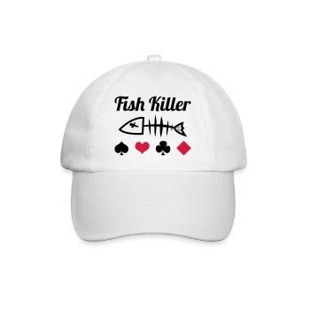 Poker : Fish Killer - Casquette classique - blanc/blanc - Devant