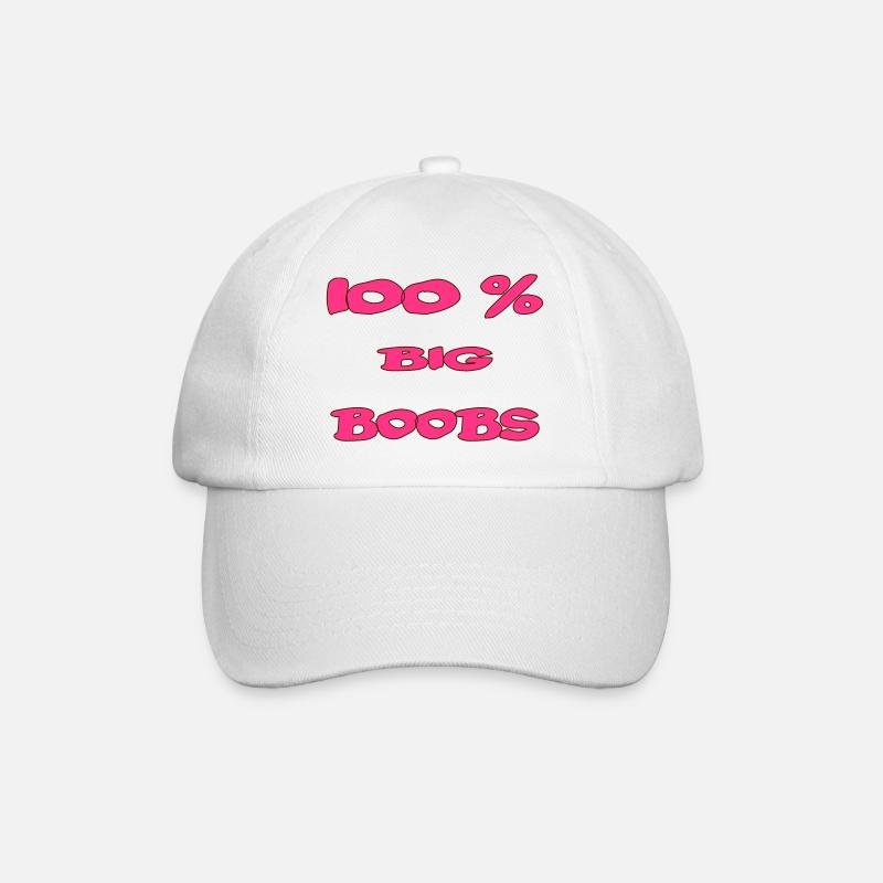 100 % big boobs - Casquette classique - blanc/blanc