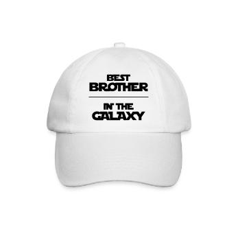 Best Brother In Galaxy - Baseballkappe - Weiß/Weiß - Vorne