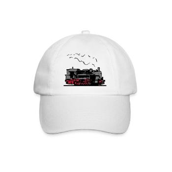 dampflok vieille romance locomotive - Casquette classique - blanc/blanc - Devant